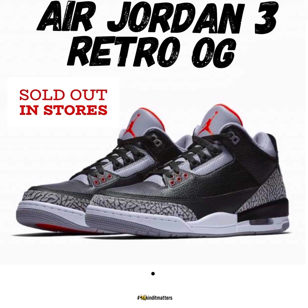 Air Jordan 3 Retro OG NIB men’s size 11.5